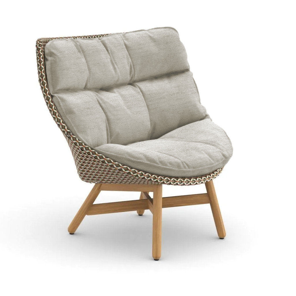 DEDON MBRACE Teak Hochlehner inkl. Gesamtauflage Dry Plus