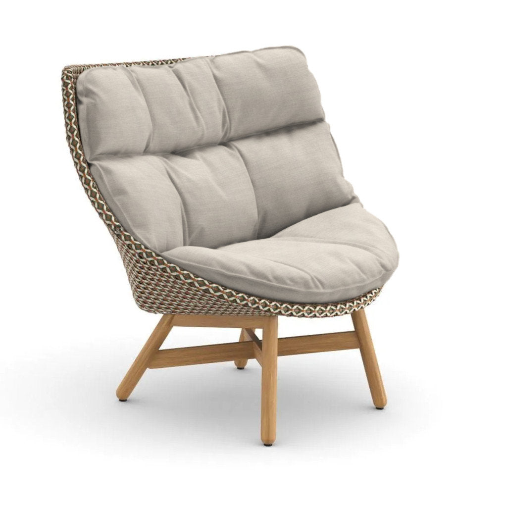 DEDON MBRACE Teak Hochlehner inkl. Gesamtauflage Dry Plus