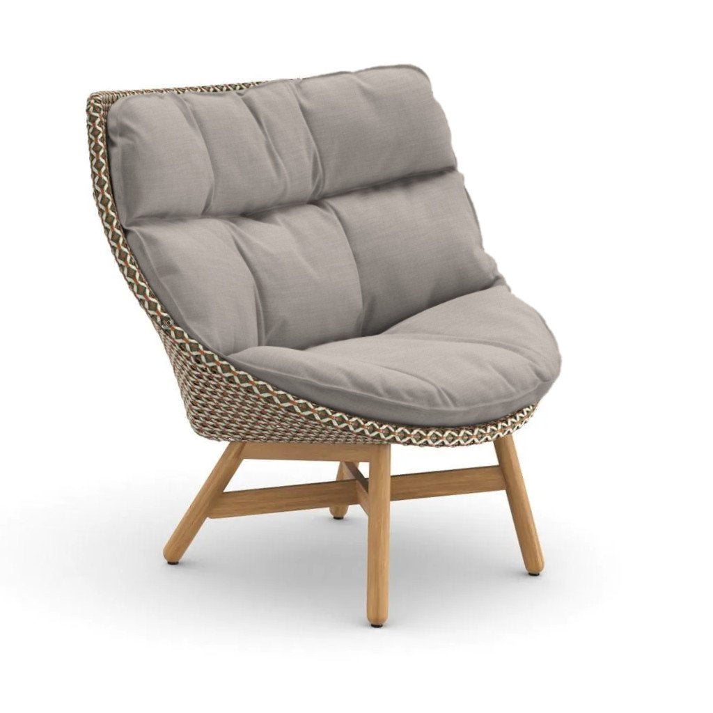 DEDON MBRACE Teak Hochlehner inkl. Gesamtauflage Dry Plus