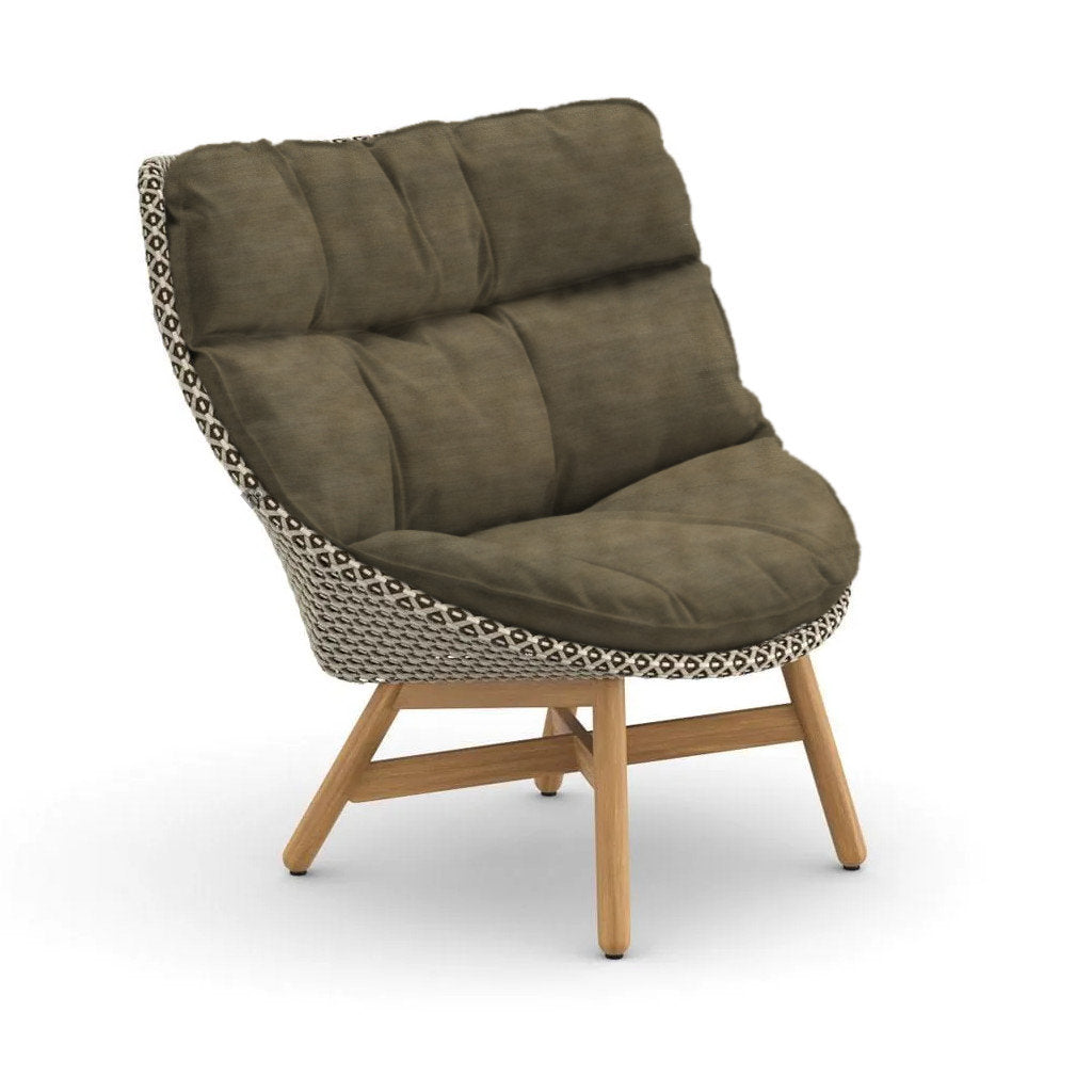 DEDON MBRACE Teak Hochlehner inkl. Gesamtauflage Dry Plus