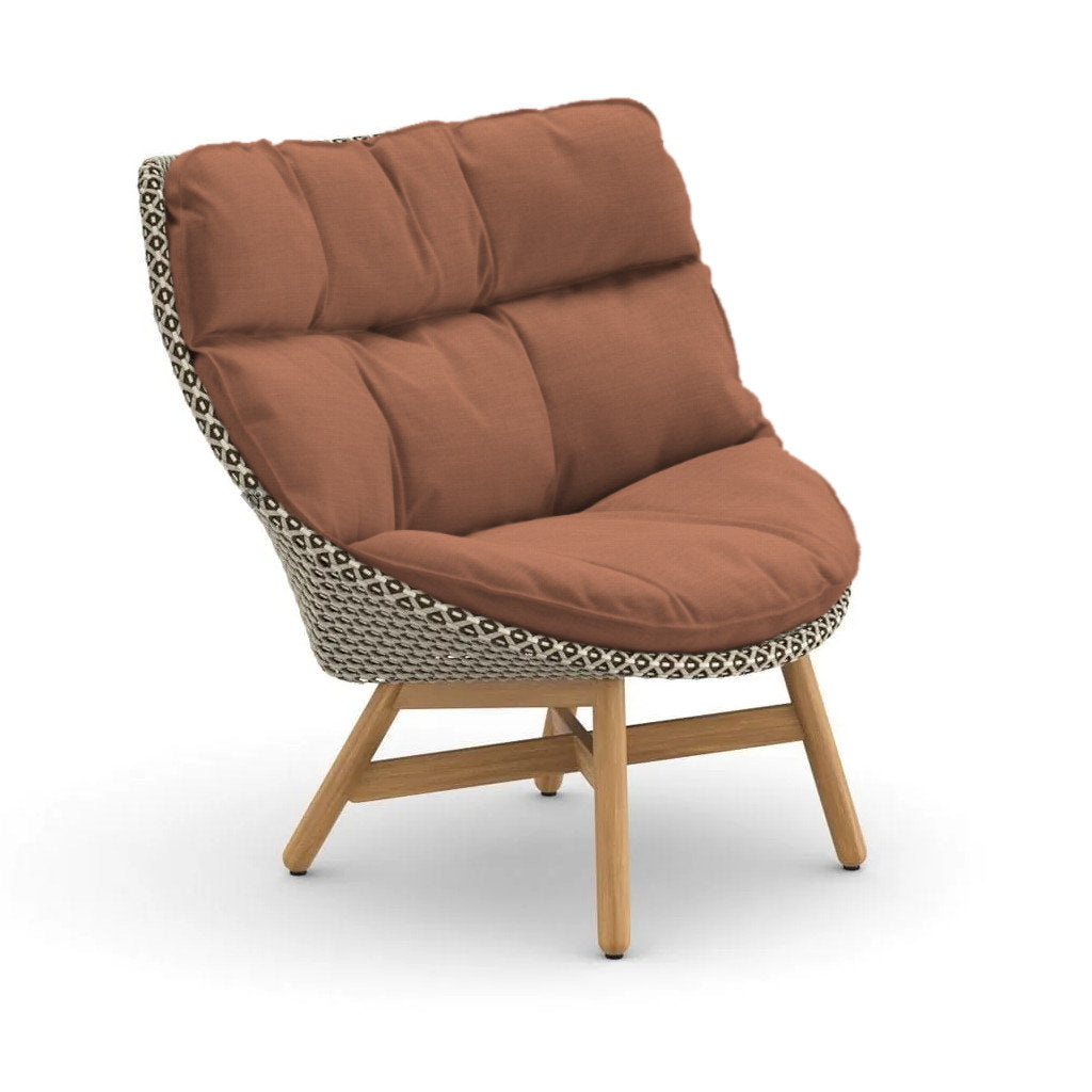 DEDON MBRACE Teak Hochlehner inkl. Gesamtauflage Dry Plus