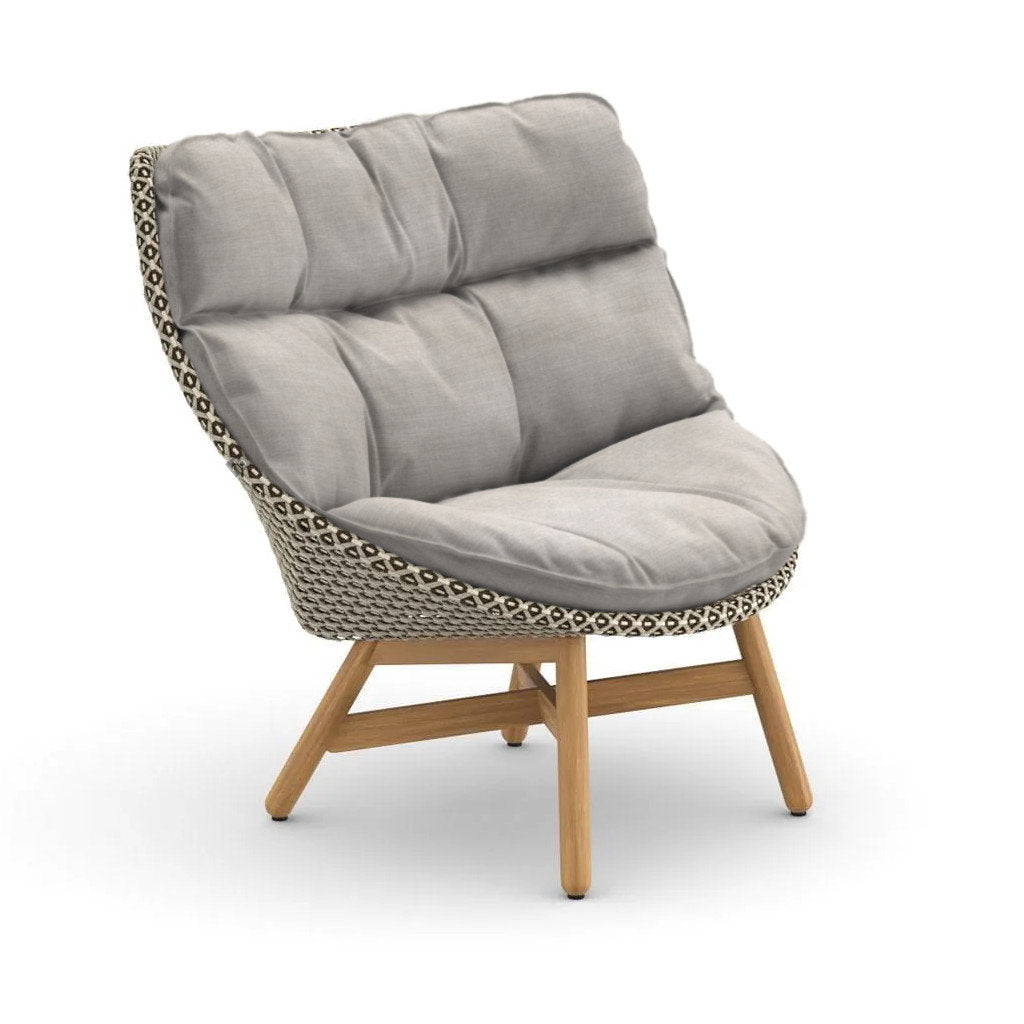 DEDON MBRACE Teak Hochlehner inkl. Gesamtauflage Dry Plus