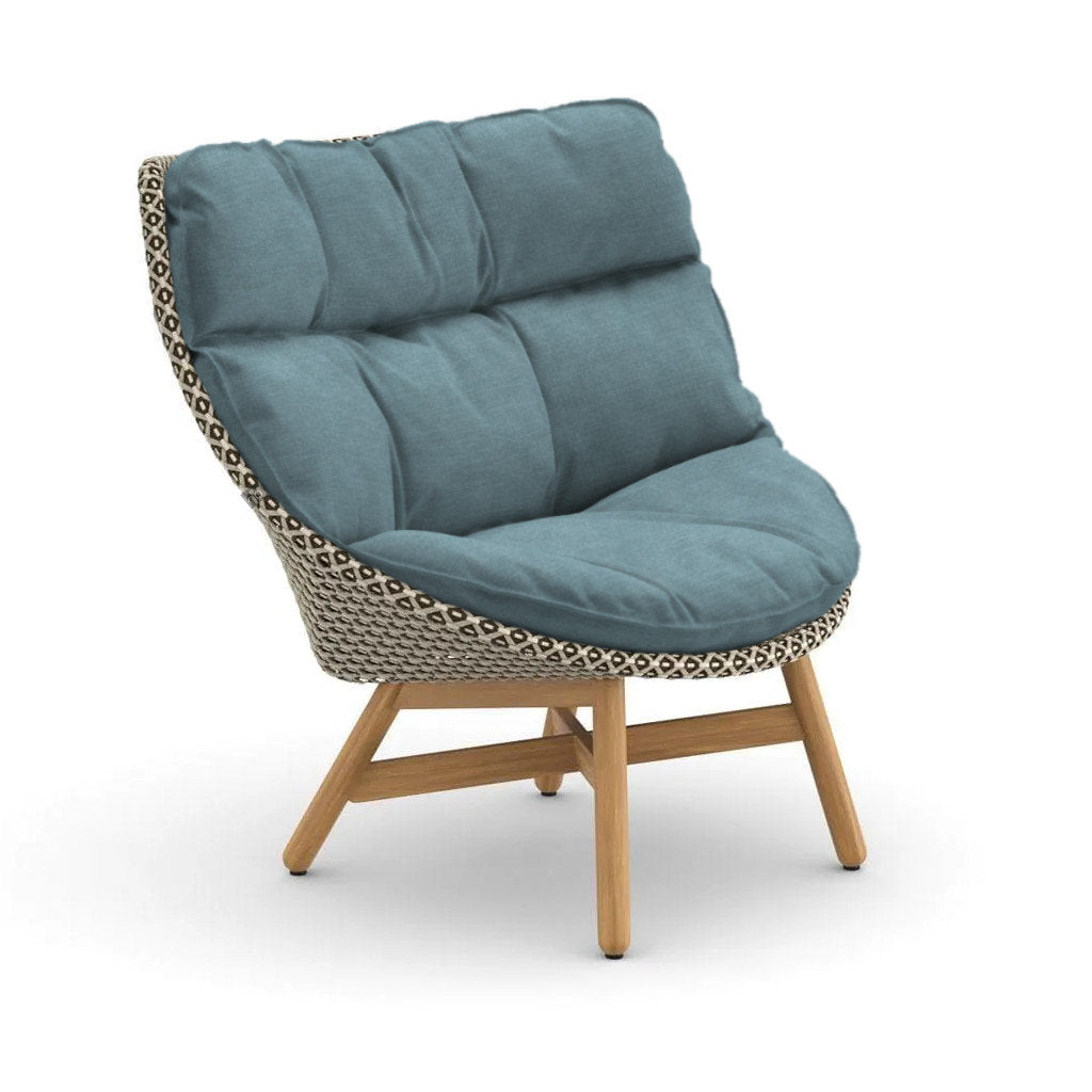 DEDON MBRACE Teak Hochlehner inkl. Gesamtauflage Dry Plus