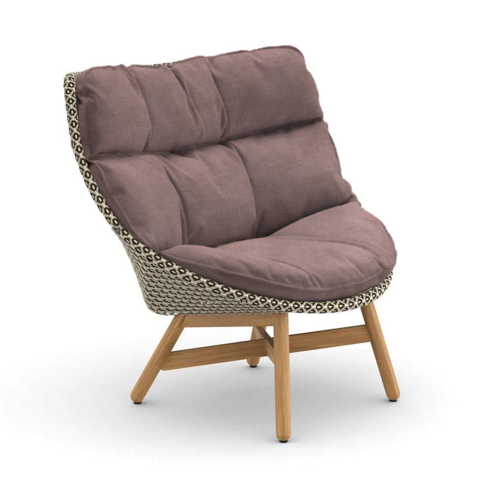 DEDON MBRACE Teak Hochlehner inkl. Gesamtauflage Dry Plus