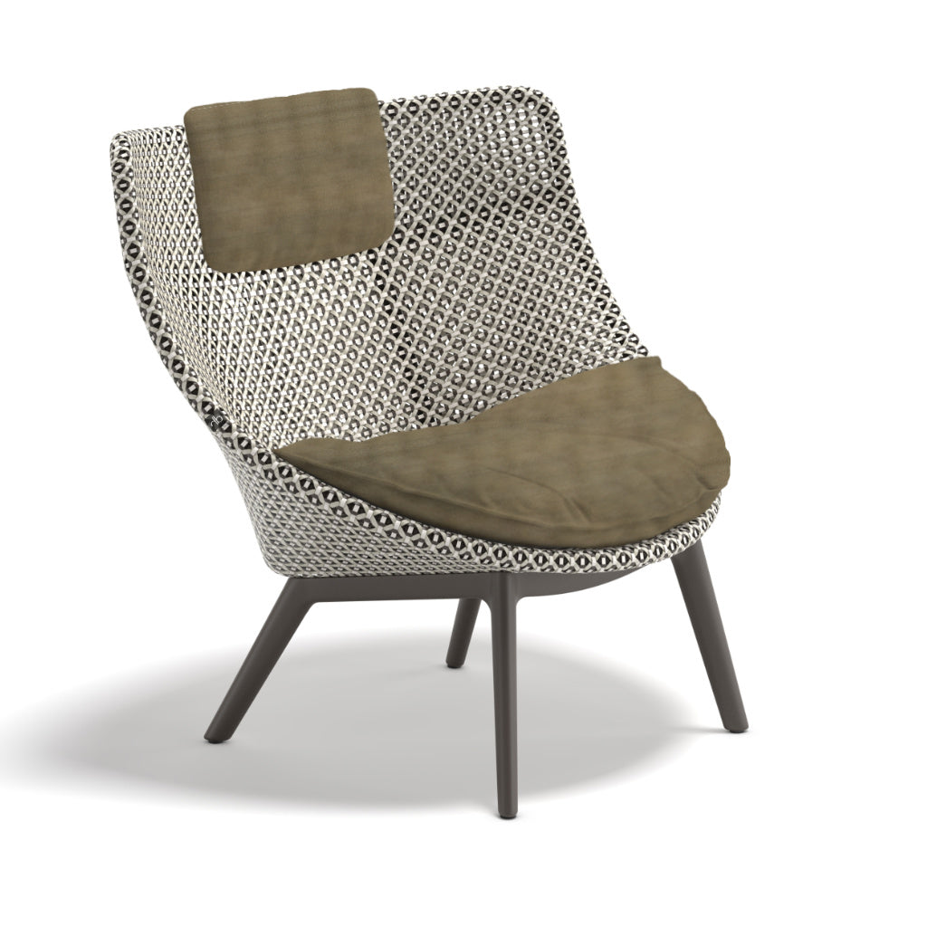 DEDON MBRACE ALU Hochlehner inkl. Sitz & Nackenkissen Dry Plus