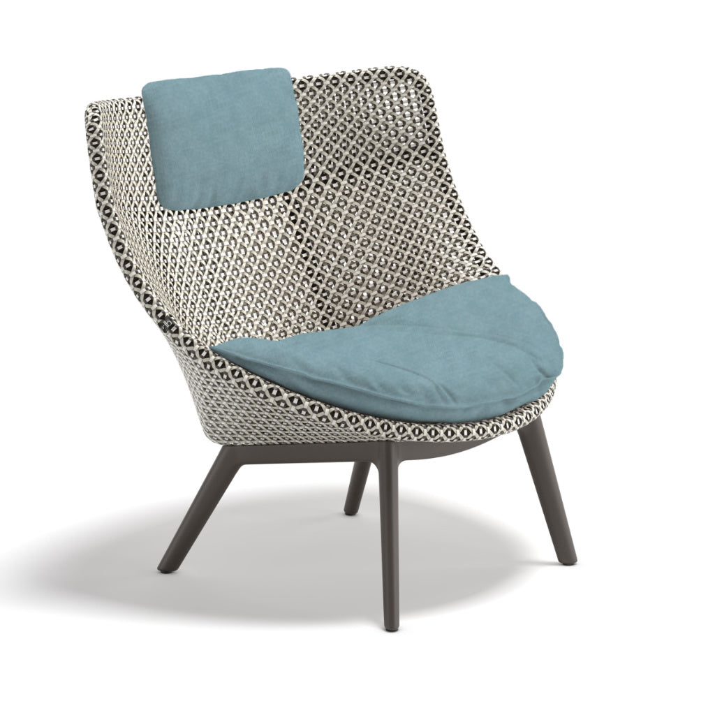 DEDON MBRACE ALU Hochlehner inkl. Sitz & Nackenkissen Dry Plus