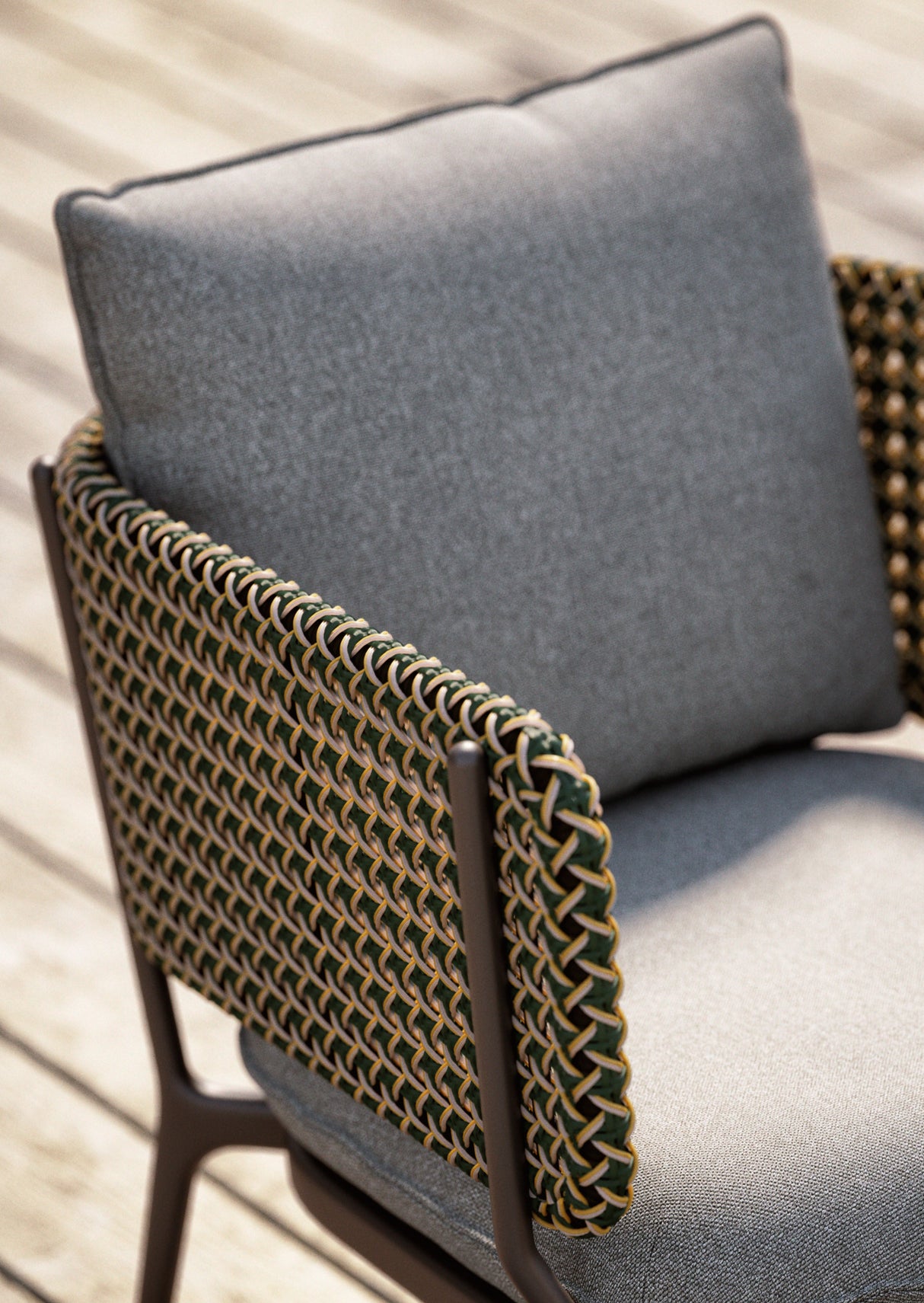 DEDON BELLMONDE Armlehnenstuhl inkl. Sitzkissen & Rückenkissen