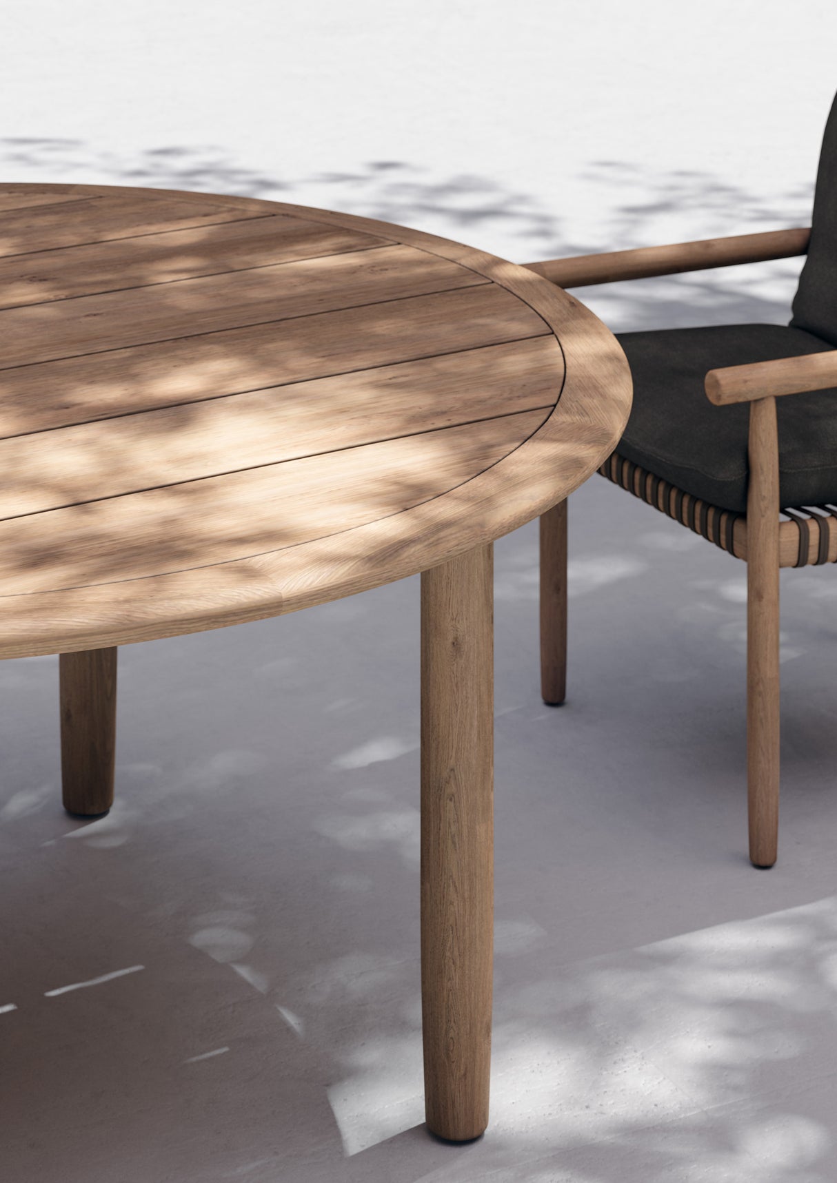 DEDON TIBBO Esstisch mit Schirmloch, Ø 150 cm