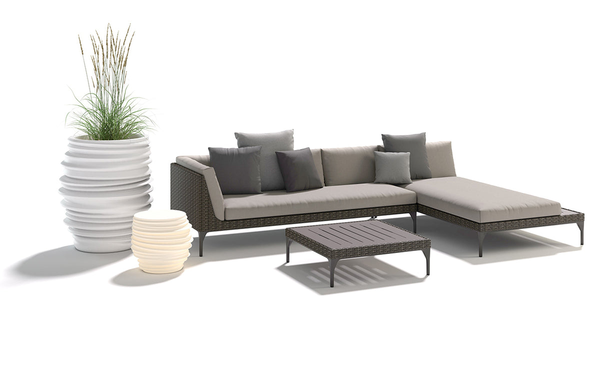 DEDON MU Daybed rechts inkl. Dry+ Kissenset