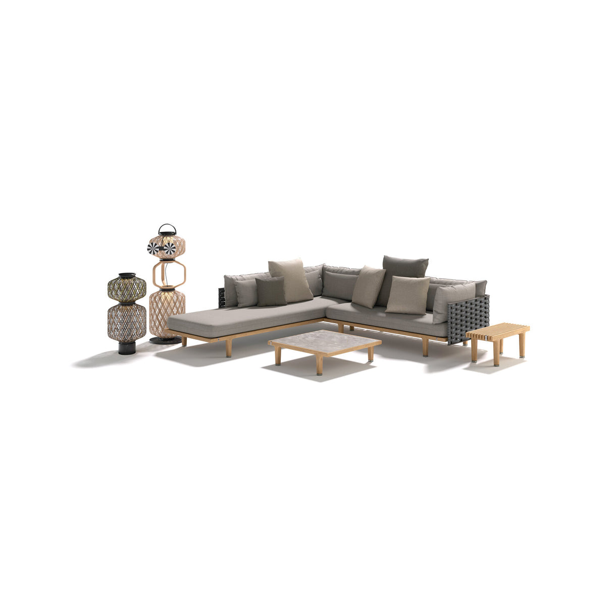 DEDON SEALINE Modul links inkl. Dry+ Kissenset