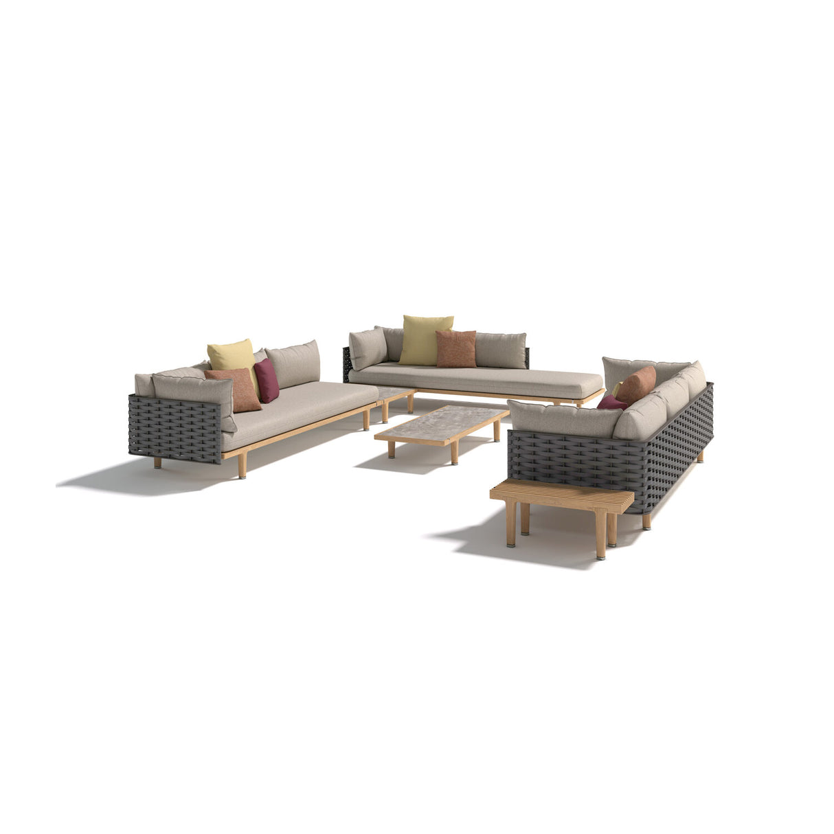 DEDON SEALINE 2er-Sofa inkl. Dry+ Kissenset