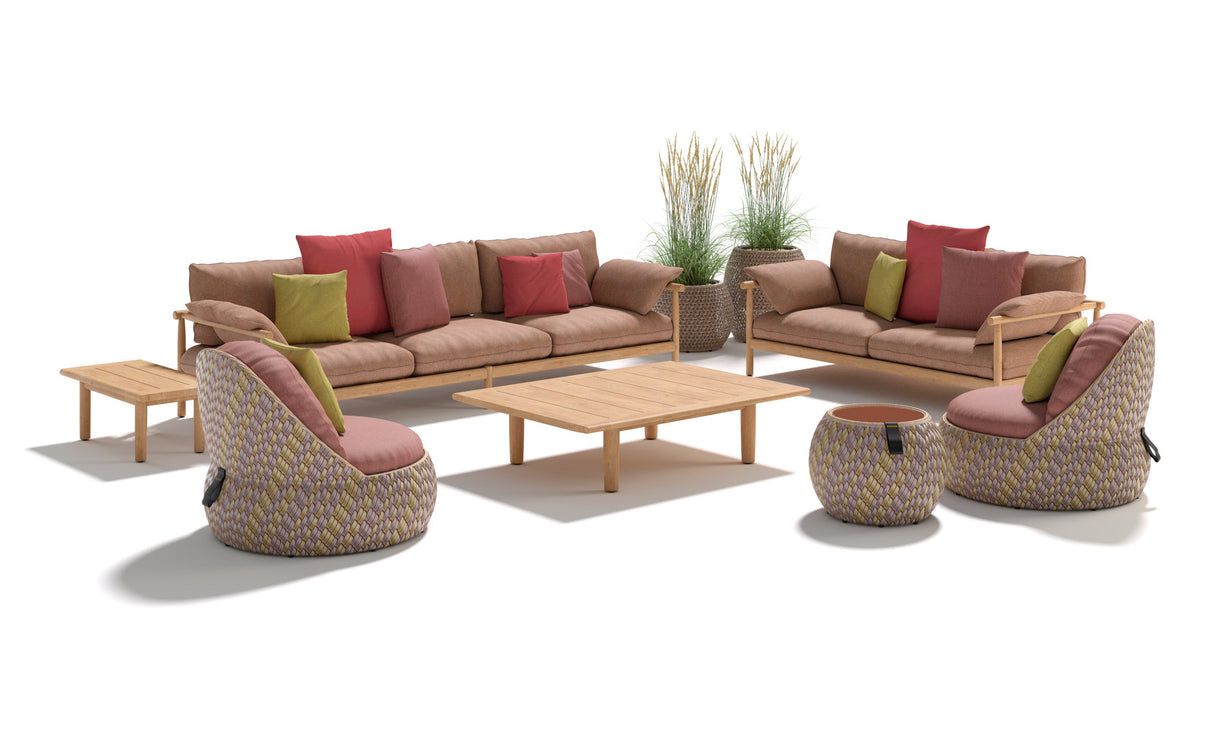 DEDON TIBBO 3er- Sofa inkl. Dry+ Sitz-, Rücken & Seitenkissen