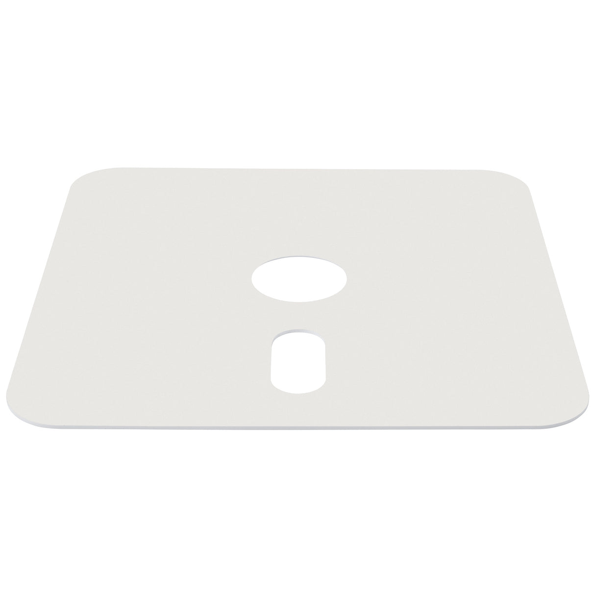 Glatz - Rollensockel M4, Rahmen weiss , 120 kg, mit Decorplatte grauweiss