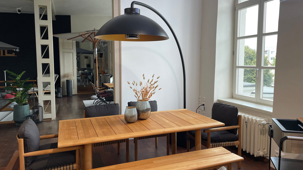 DEDON TIBBO Tischgruppe - TIBBO Tisch mit passenden TIBBO Armlehnenstühlen und Sitzbank