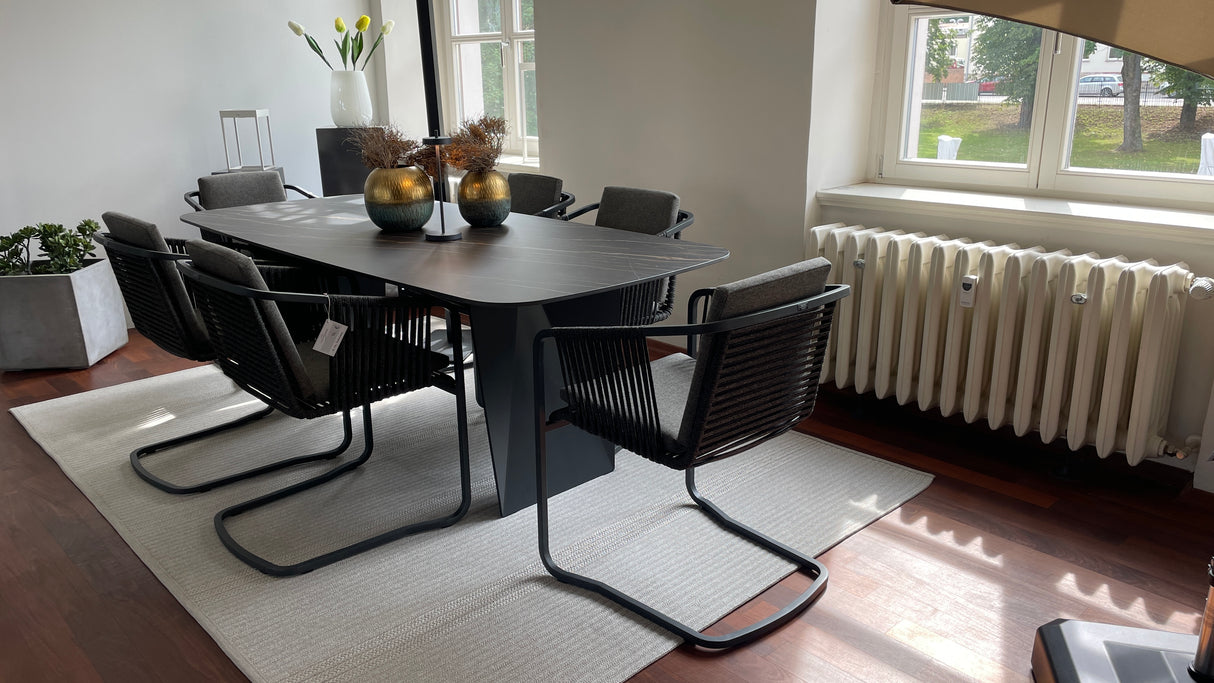 Fischer Tischgruppe - Tierre Unikat Tisch mit 6 Suite Dining Stühlen