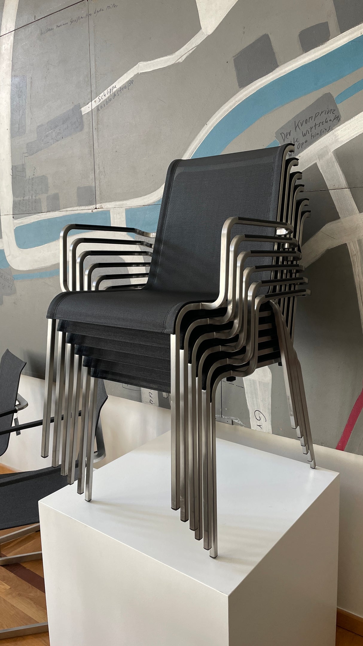 Fischer Modena - Einzelstück 6 Stapelstühle