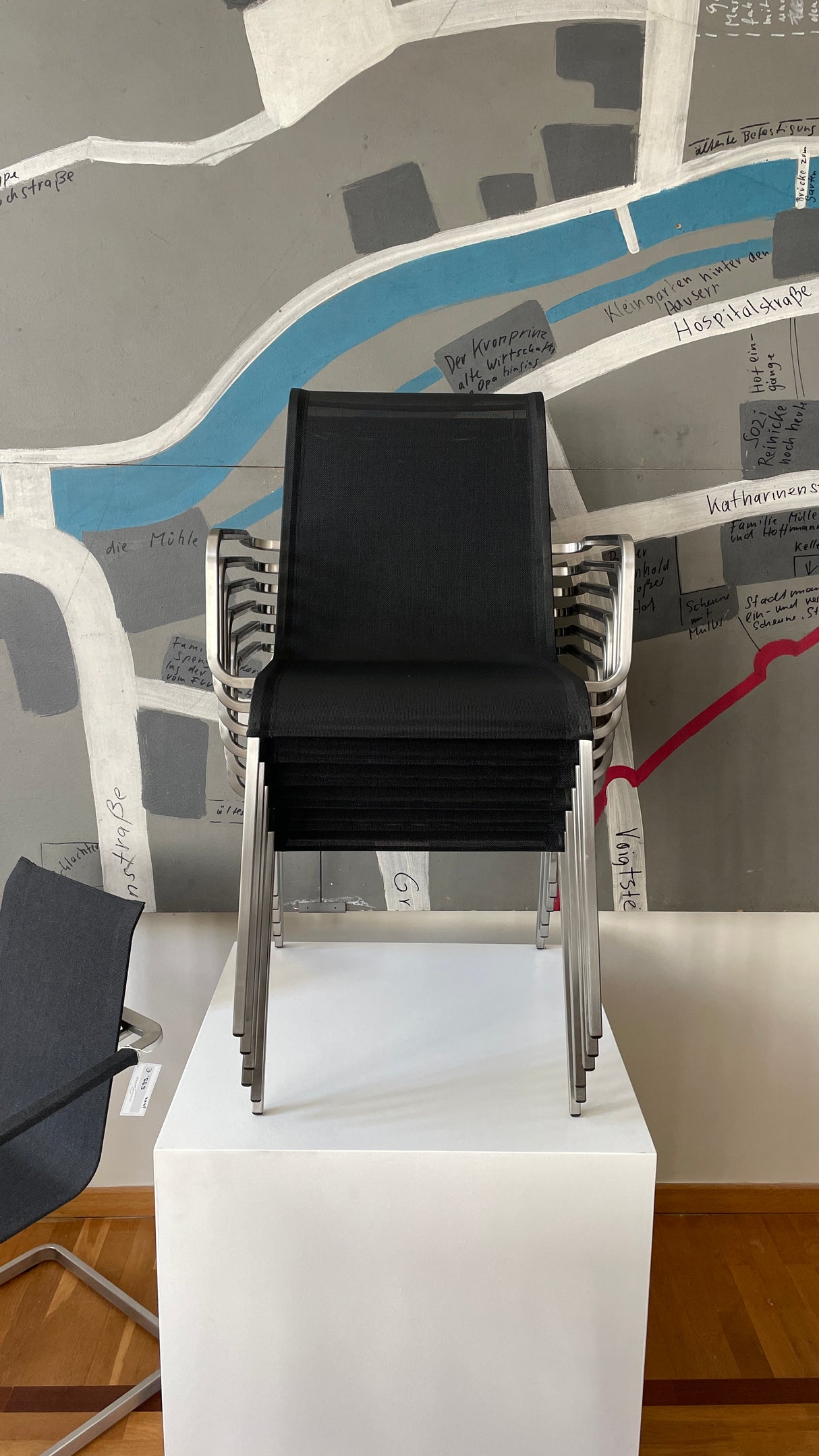 Fischer Modena - Einzelstück 6 Stapelstühle