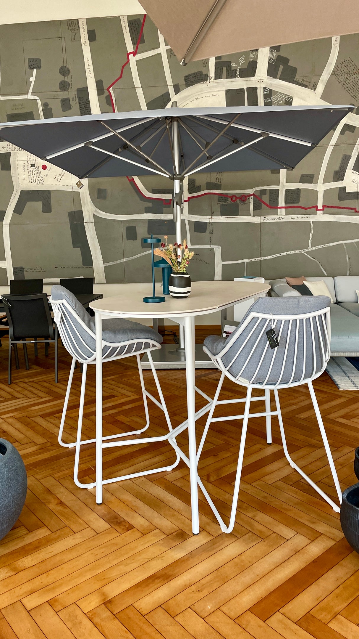 Solpuri Bartisch - Napoli Bartisch mit 2 Chill Barhockern