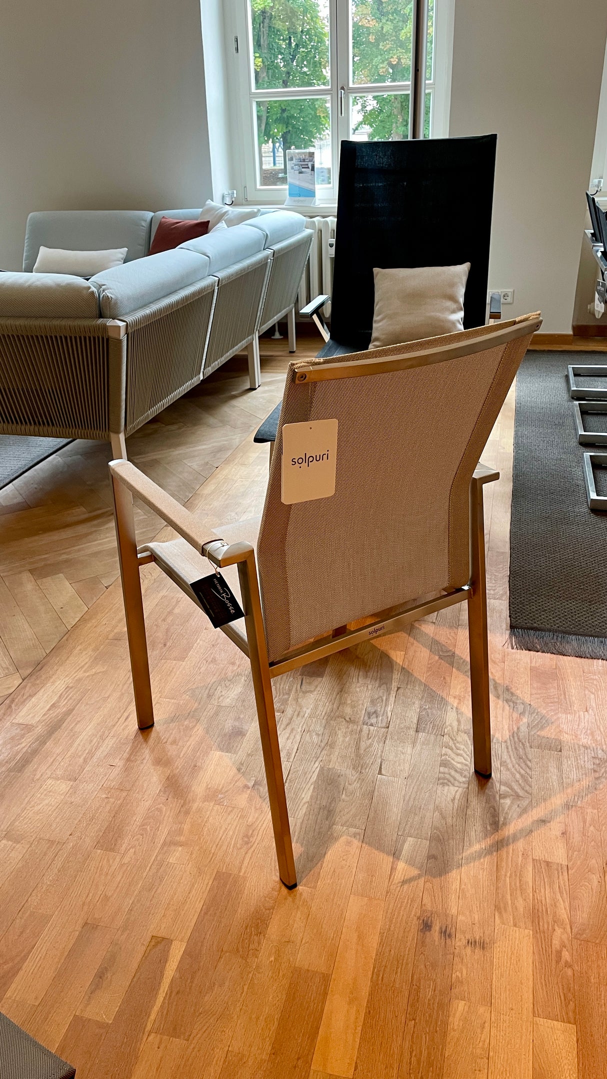 Solpuri Tischgruppe - Classic stainless steel Dining Tisch mit 4 Dance Stühlen