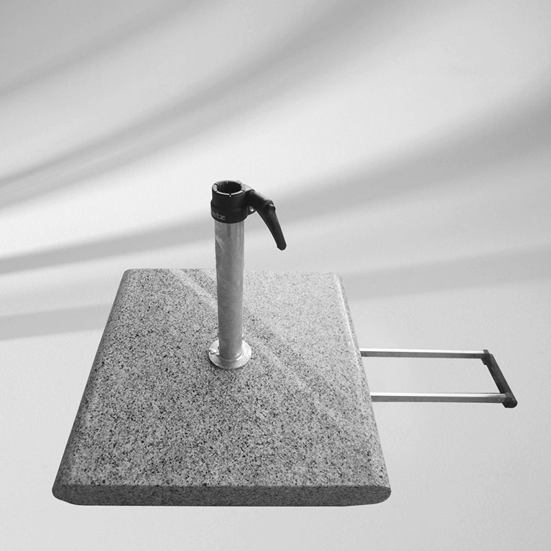 Glatz - Granitsockel Z, 40 kg, mit Rollen und ausziehbaren Handgriff, ohne Standrohr