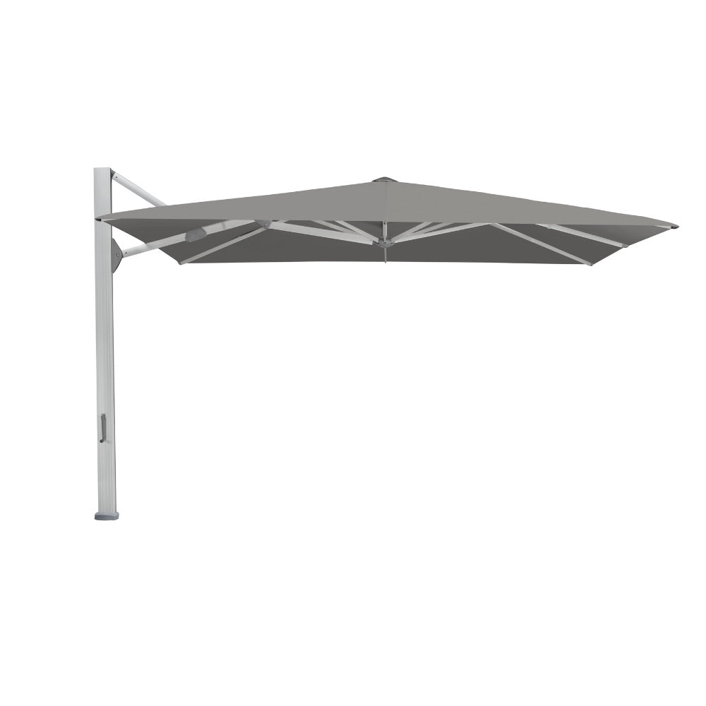 Glatz Gastronomieschirm - AMBIENTE NOVA, Gestell Aluminium natureloxiert, 350 x 350 cm & 400 x 400 cm, quadratisch