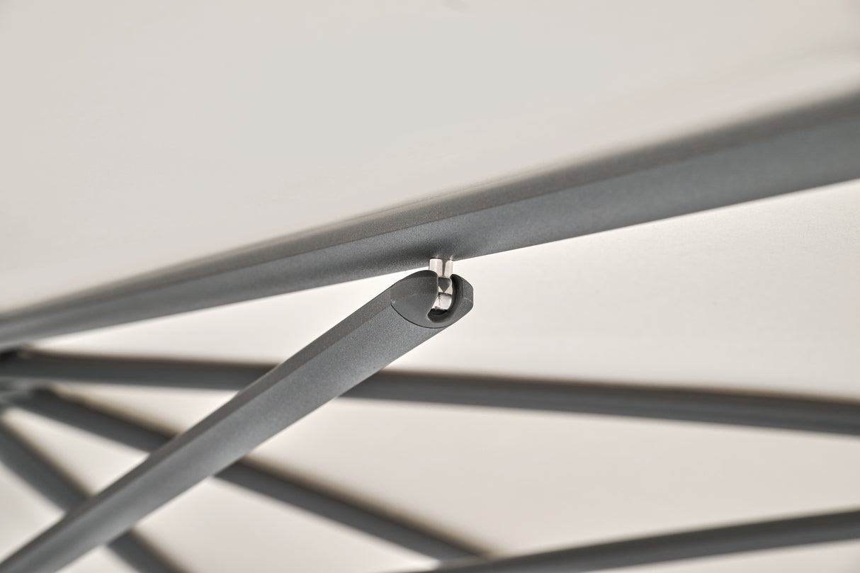 Glatz SMART Sonnenschirm anthrazit pulverbeschichtet - quadratisch