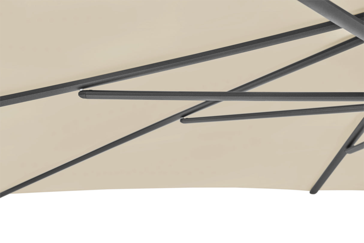 Glatz SMART Sonnenschirm anthrazit pulverbeschichtet - quadratisch