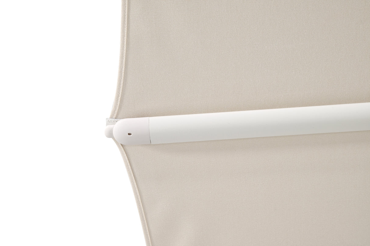 Glatz SMART Sonnenschirm matt weiß pulverbeschichtet - quadratisch