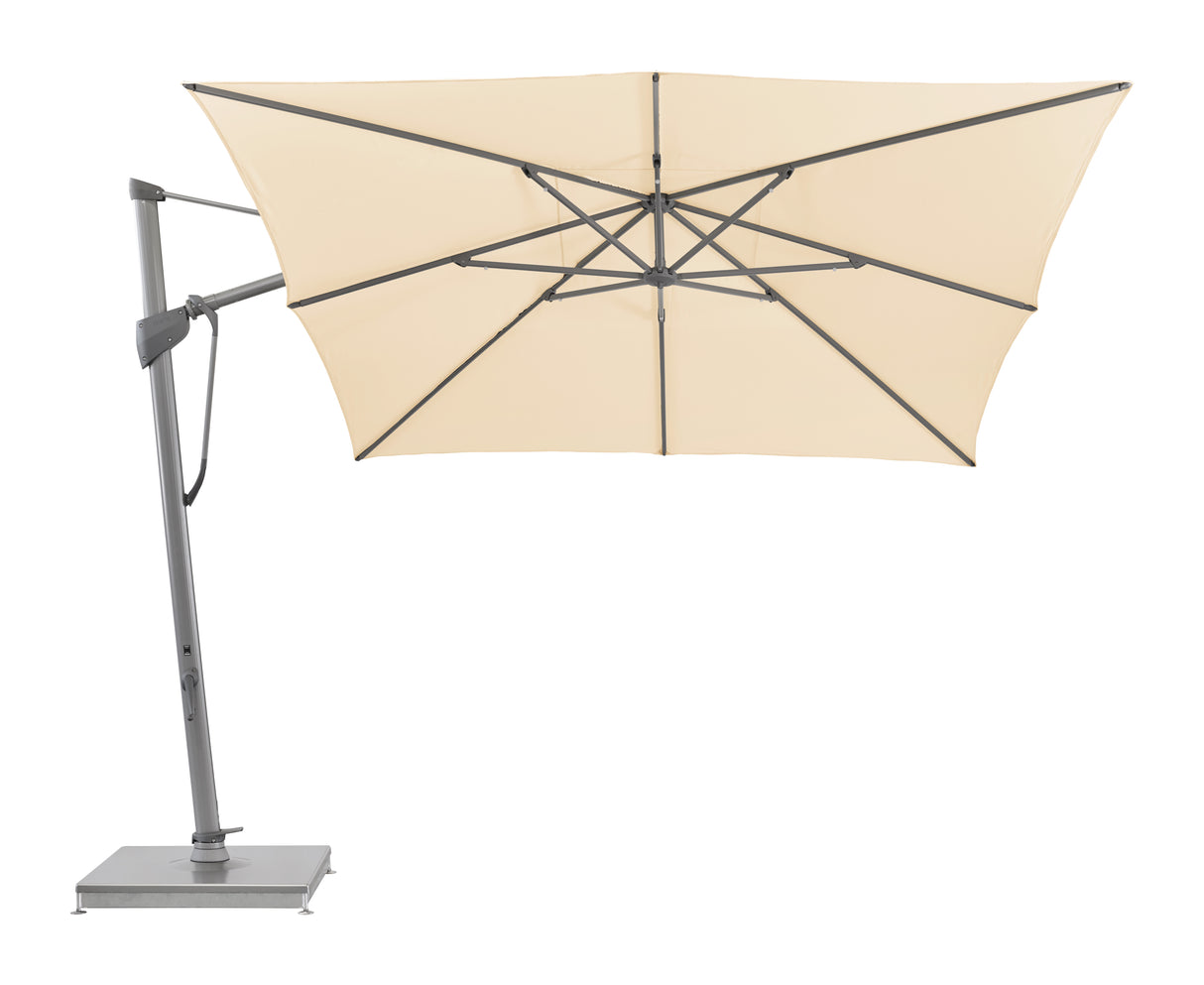 Glatz SOMBRANO Sonnenschirm, Gestell Aluminium natureloxiert - quadratisch