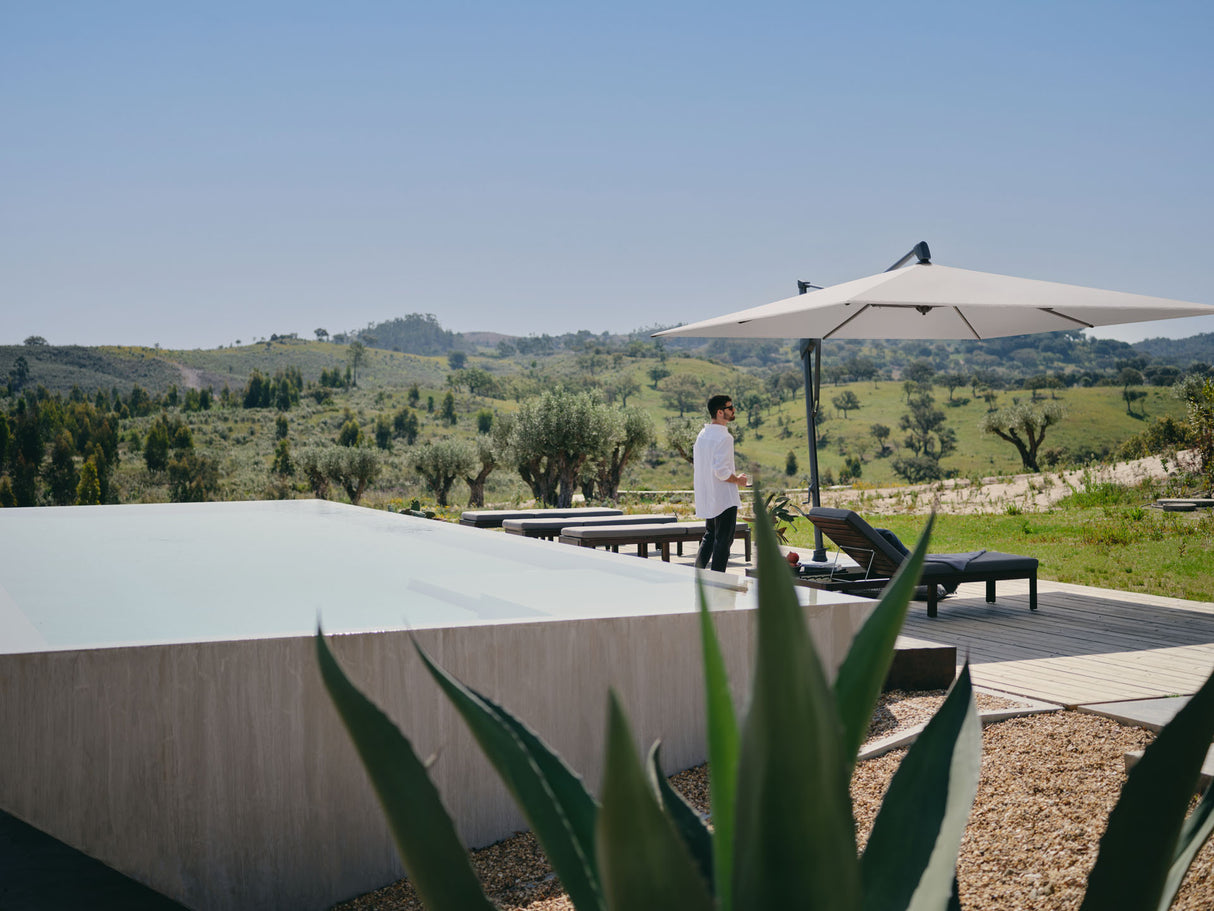 Glatz SOMBRANO Sonnenschirm, Gestell Aluminium anthrazit pulverbeschichtet - rechteckig