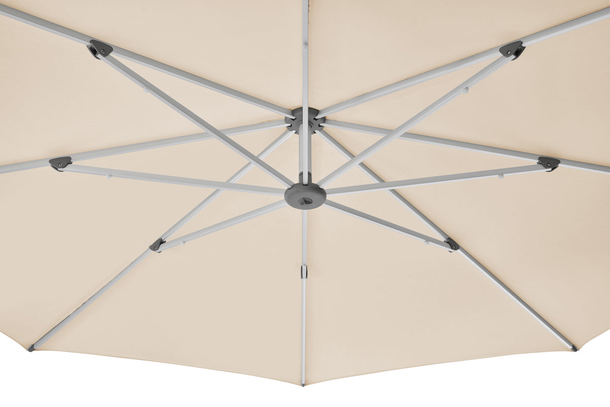 Glatz SUNWING CASA Sonnenschirm, Gestell Aluminium natureloxiert - rund