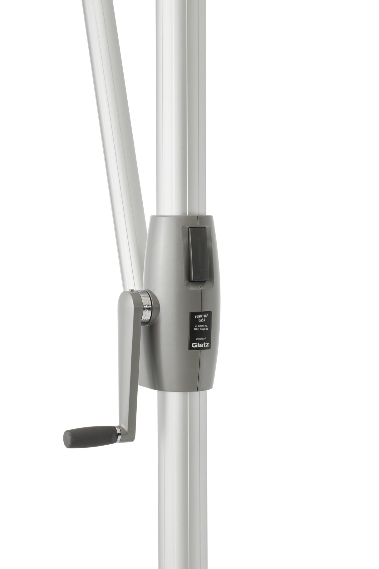 Glatz SUNWING CASA Sonnenschirm, Gestell Aluminium natureloxiert - rund