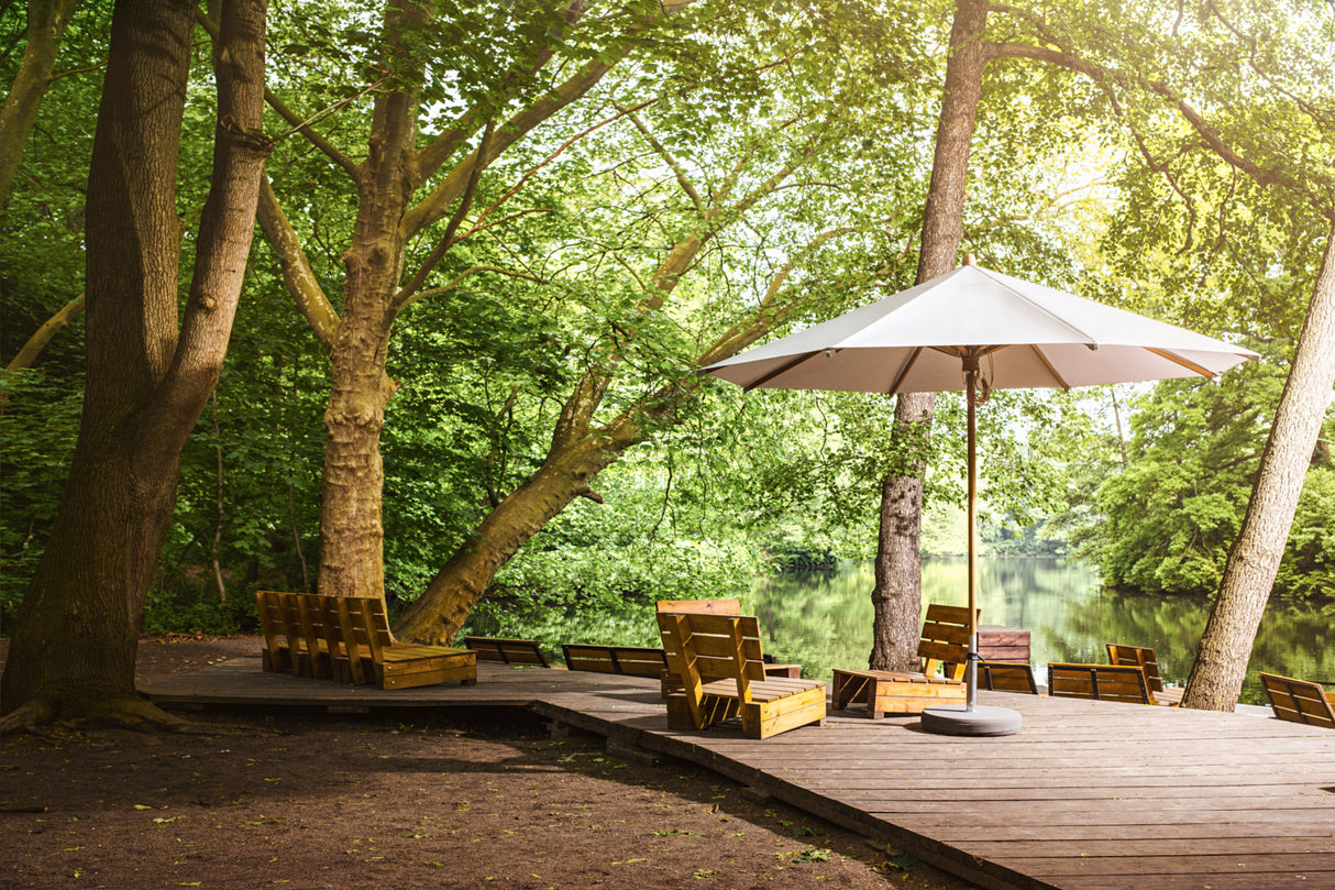 Glatz TEAKWOOD Sonnenschirm - rund