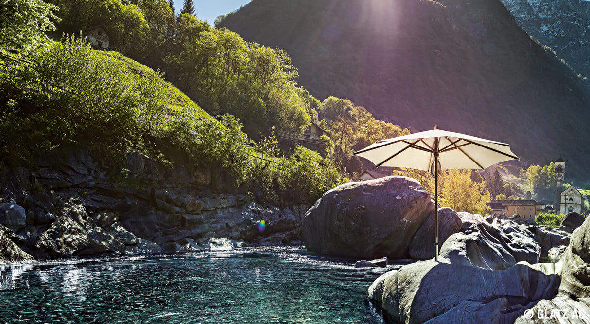 Glatz TEAKWOOD Sonnenschirm - rund