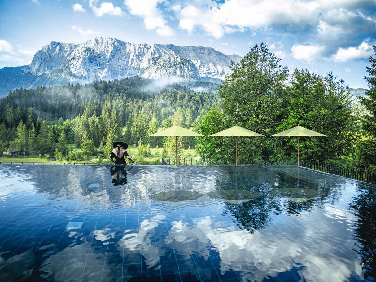 Glatz TEAKWOOD Sonnenschirm - rund