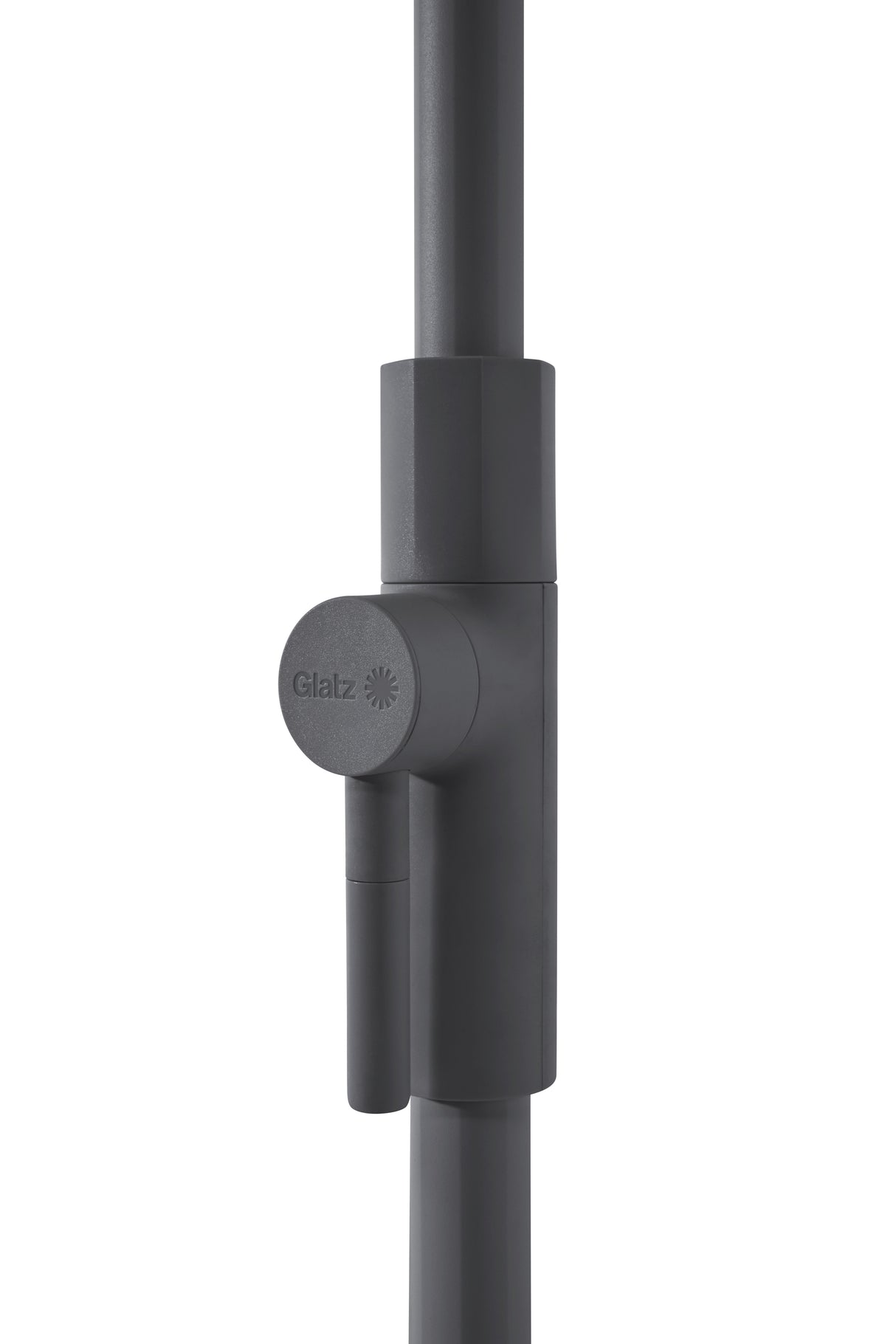Glatz TWIST Sonnenschirm, anthrazit pulverbeschichtet - rund