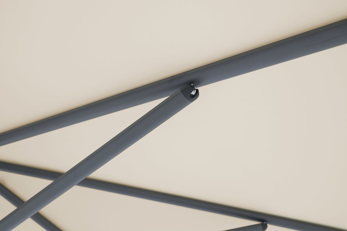 Glatz TWIST Sonnenschirm, anthrazit pulverbeschichtet - rund