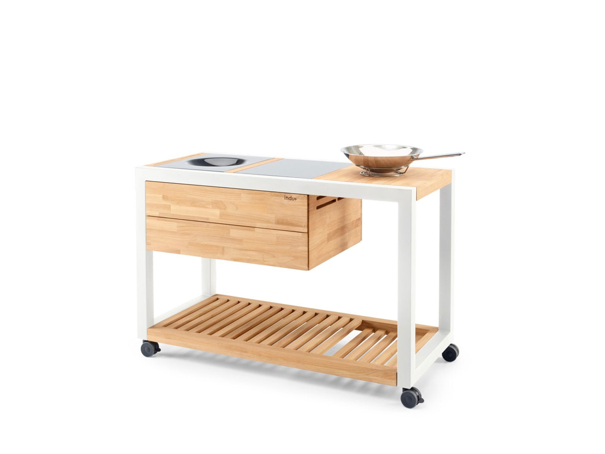 INDU+ Arvid Trolley - inkl. Wok Kochfeld & Multiflex Kochplatte