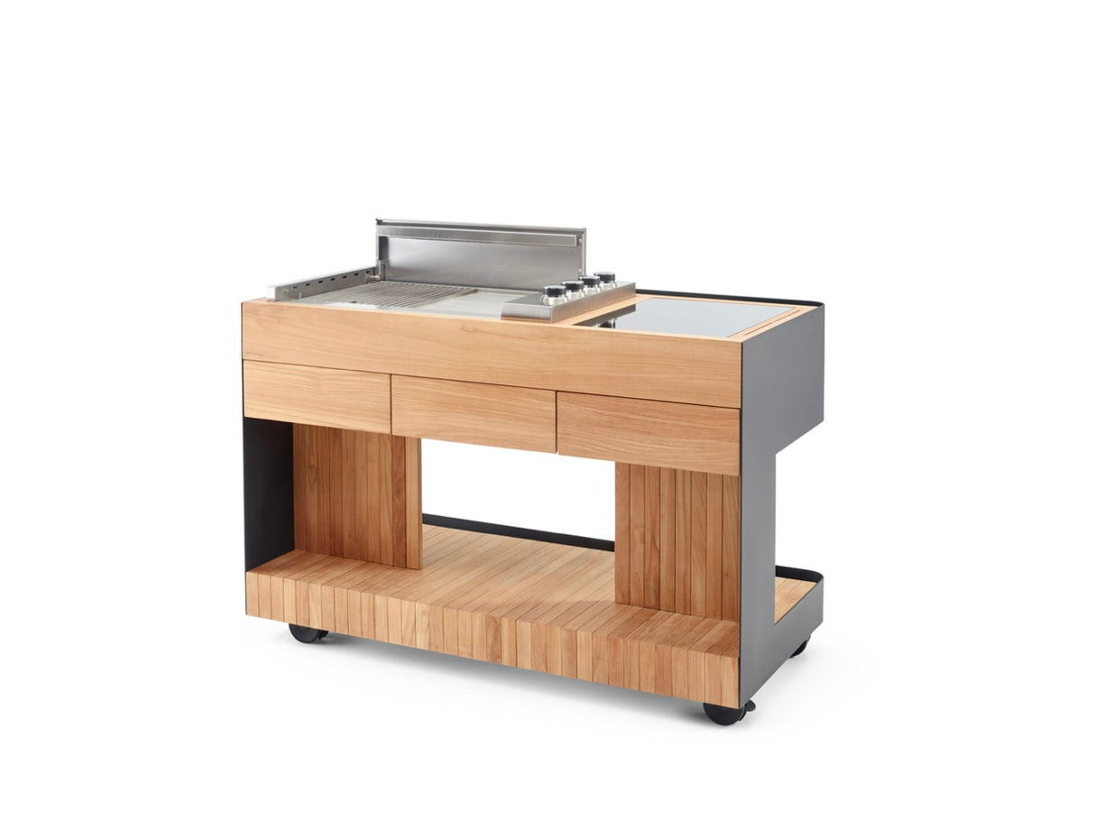 INDU+ Bilba Trolley - inkl. Gasgrill & Multiflex Kochfeld