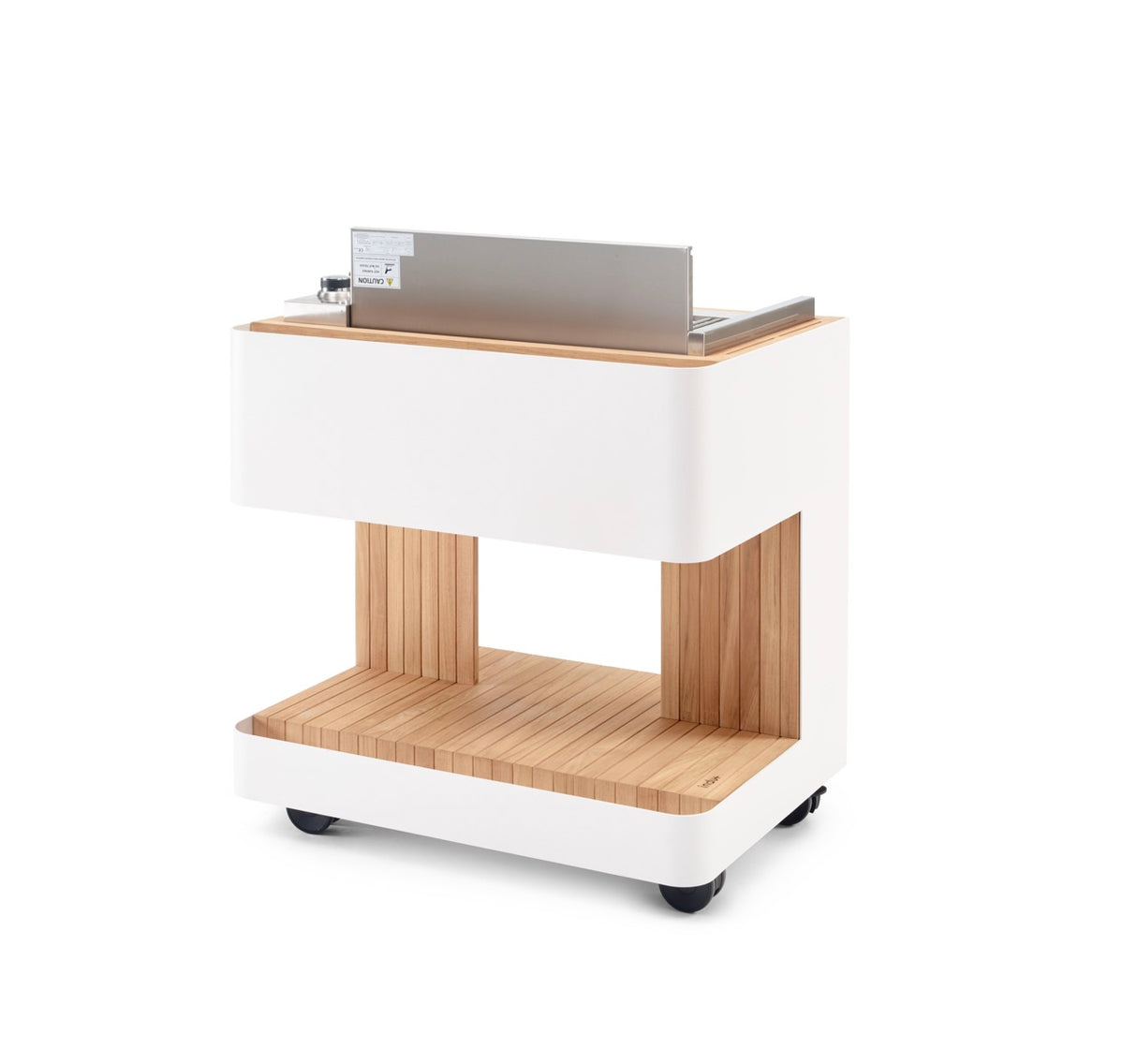 INDU+ Intas Trolley - inkl. Gasgrill, zusätzlichen Grillrost, Flammenverteiler & Teppanyaki Platte