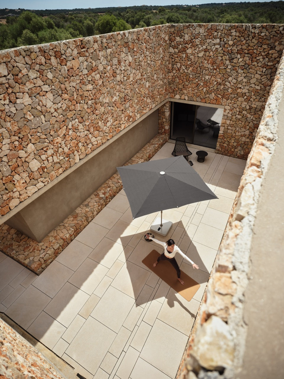 Glatz VITA Piana - Sonnenschirm - Gestell Aluminium, seidengrau oder anthrazit pulverbeschichtet, Ø 220, Ø 250 cm & Ø 300 cm