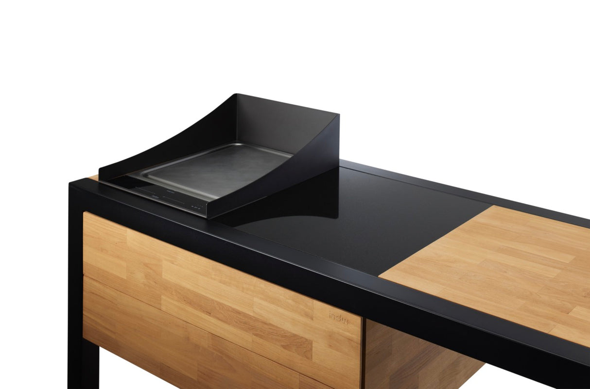 INDU+ Anti Spritzschutz 38 anthrazit - zum teppanyaki 38 - Kochfeld