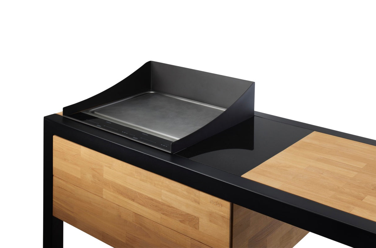 INDU+ Anti Spritzschutz 58 anthrazit zum teppanyaki 58 - Kochfeld