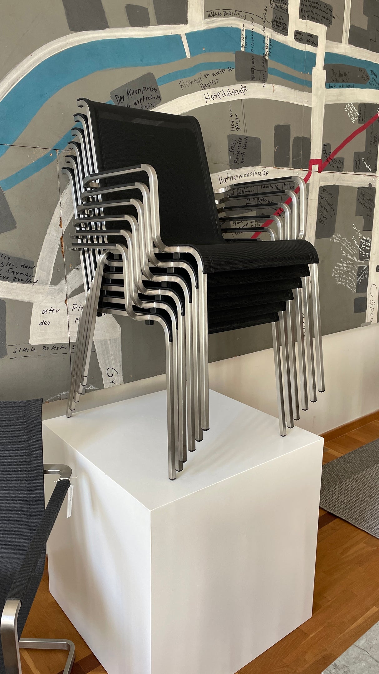 Fischer Modena - Einzelstück 6 Stapelstühle