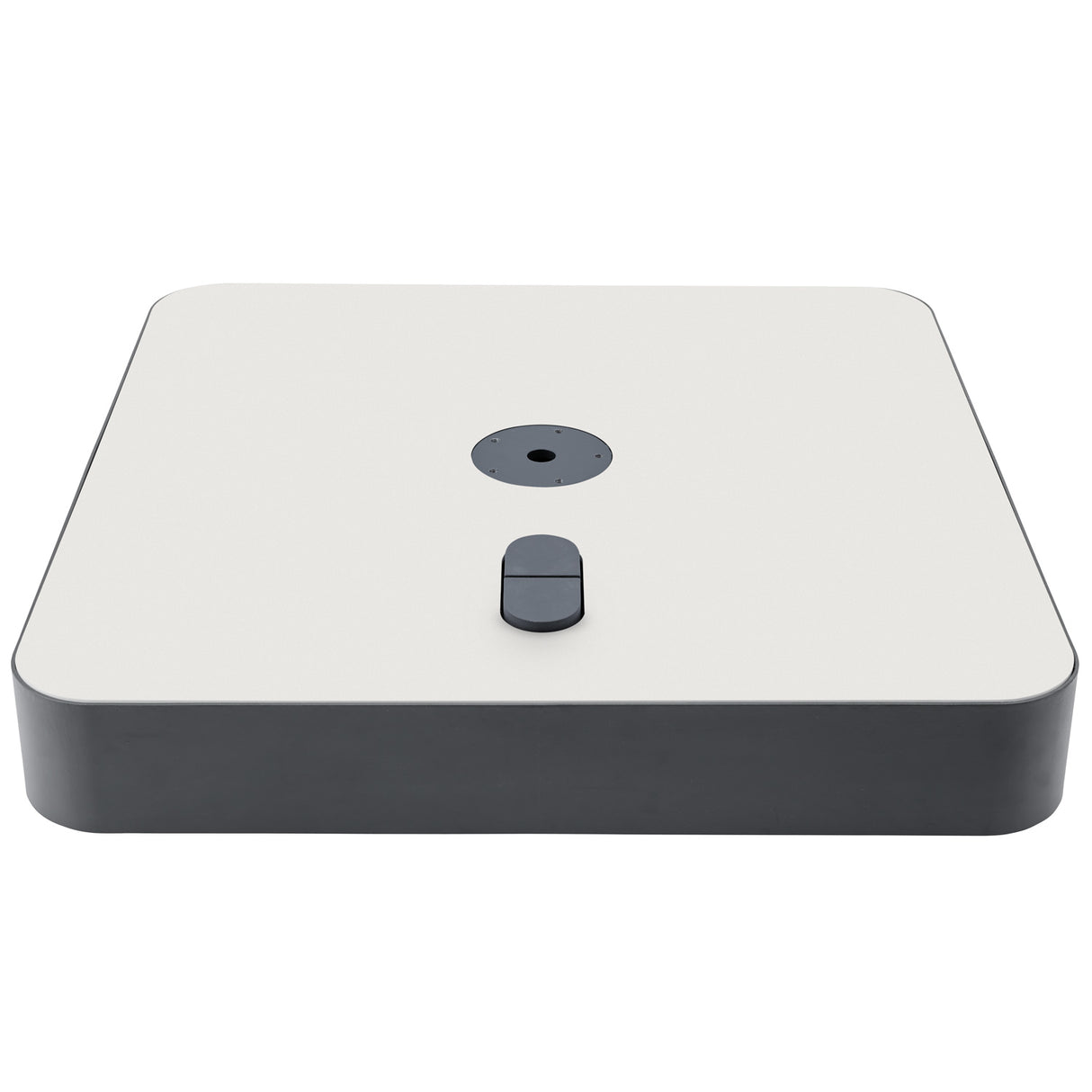 Glatz - Rollensockel M4, Rahmen anthrazit, 180 kg, mit Decorplatte weissgrau