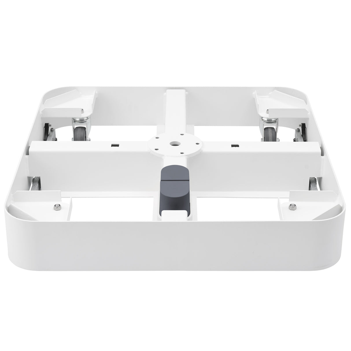 Glatz - Rollensockel M4, Rahmen weiss , 120 kg, mit Decorplatte anthrazit