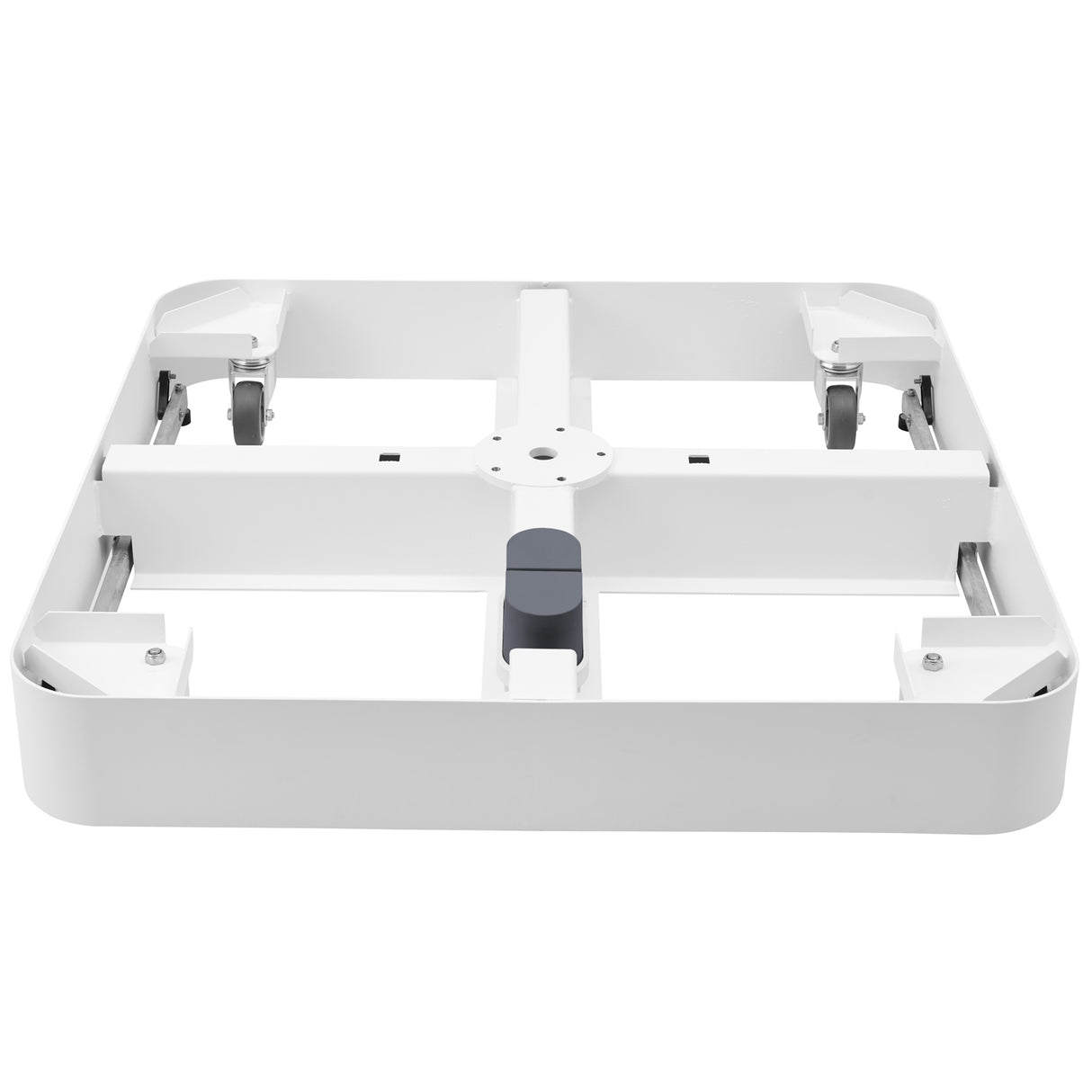 Glatz - Rollensockel M4, Rahmen weiss, 180 kg, mit Decorplatte weissgrau