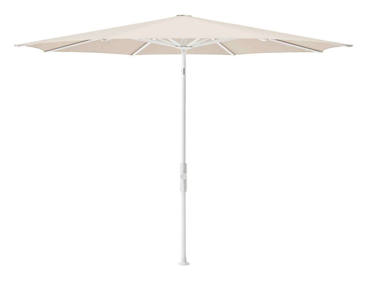 Glatz TWIST Sonnenschirm, matt weiss pulverbeschichtet - rund