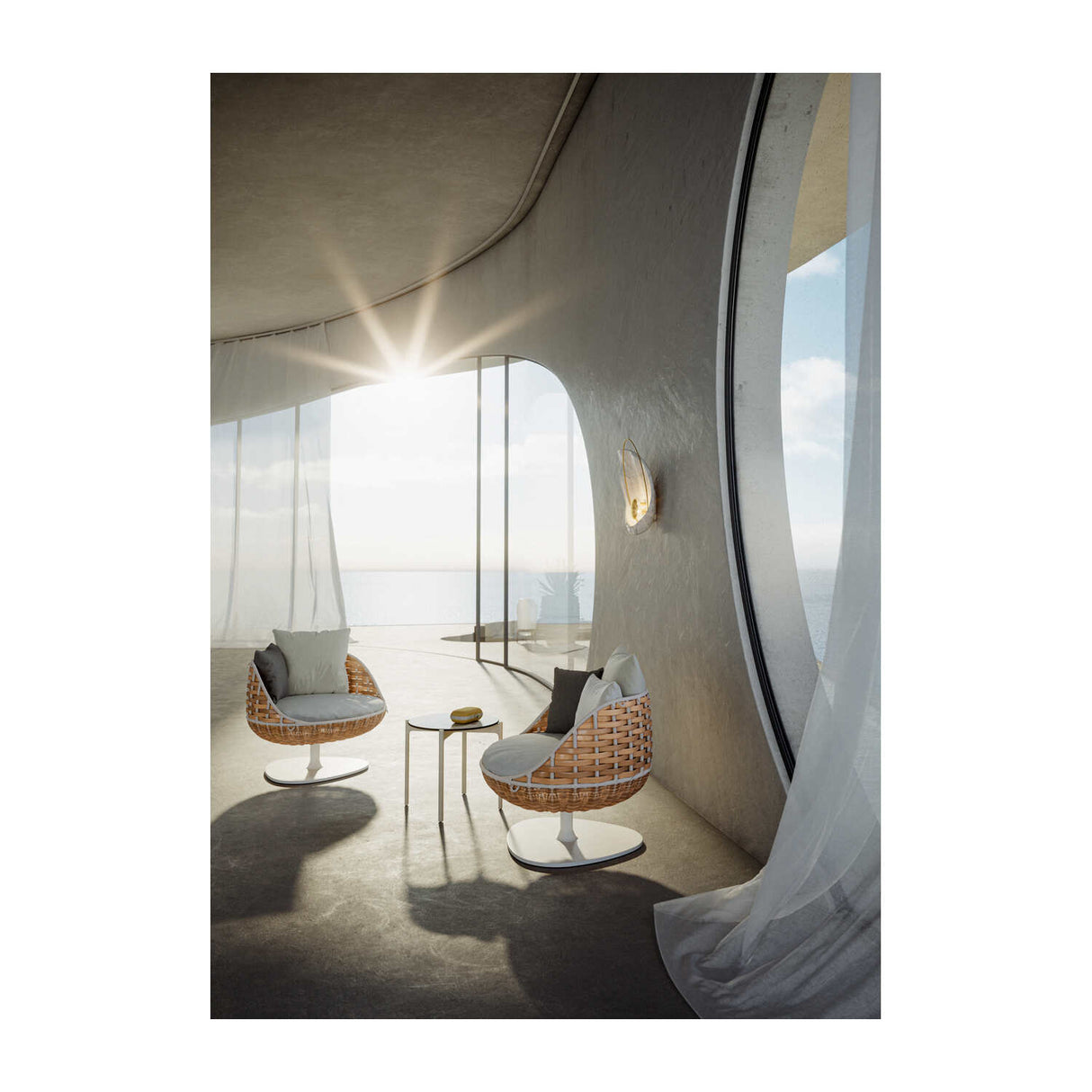 DEDON IZON Beistelltisch Ø 54 cm / 47 cm