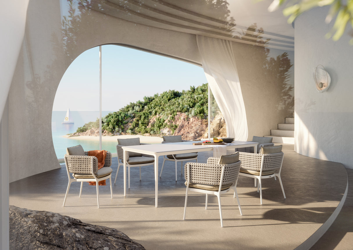 DEDON BELLMONDE Armlehnenstuhl inkl. Sitzkissen & Rückenkissen